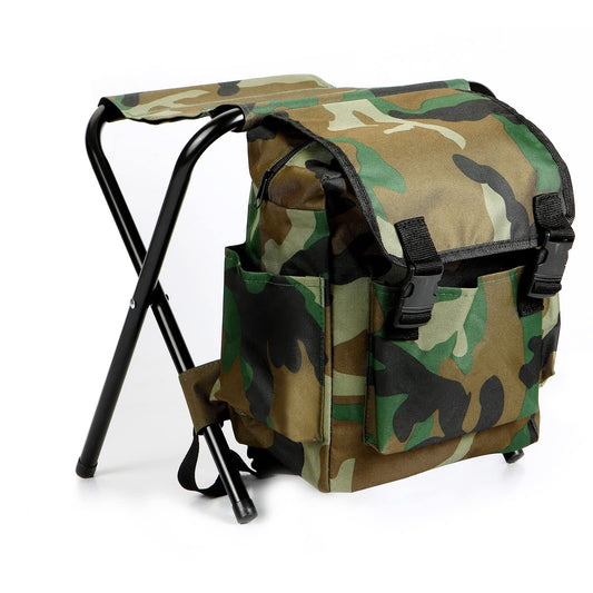 Camping Stool, Portable Folding Stool, Big Capacity Collapsible Lightweight BBQ Fishing Chair with Picnic Bag, Seat for Outdoor